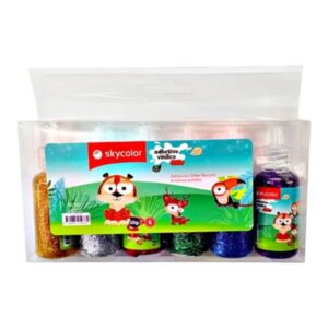 ADHESIVO C/GLITTER SKYCOLOR20GR SURTIDO X6U /JJ50216-30