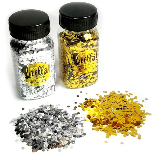 BRILLANTINA FRASCO X25GR DORADO/PLATA SIFAP