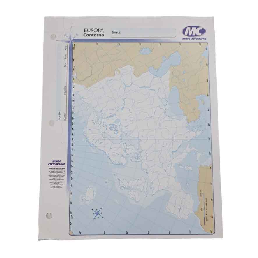 MAPA N3 X40U CONTORNO EUROPA