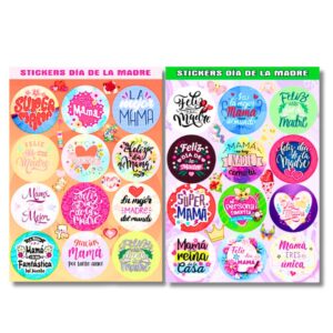 STICKERS DIA DE LA MADRE X12U