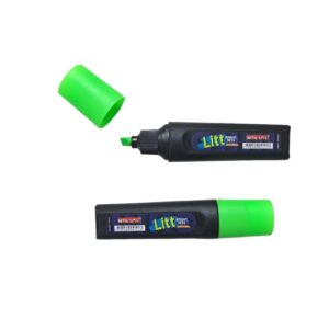 RESALTADOR UTIL UNO CHATO CUERPO NEGRO VERDE X12U