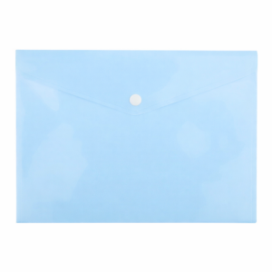 SOBRE PP A4 C/BOTON CELESTE PASTEL AVIOS