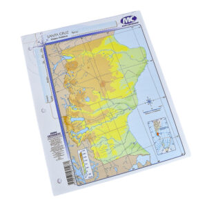 MAPA N3 X40U FISICO POLITICO SANTA CRUZ