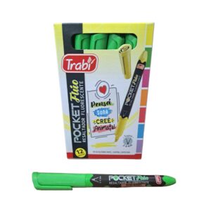 RESALTADOR TRABI POCKET FLUO VERDE C/U