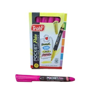 RESALTADOR TRABI POCKET FLUO ROSA C/U