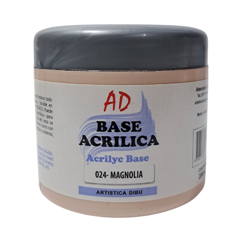 BASE ACRILICA AD 200CC MAGNOLIA C/U