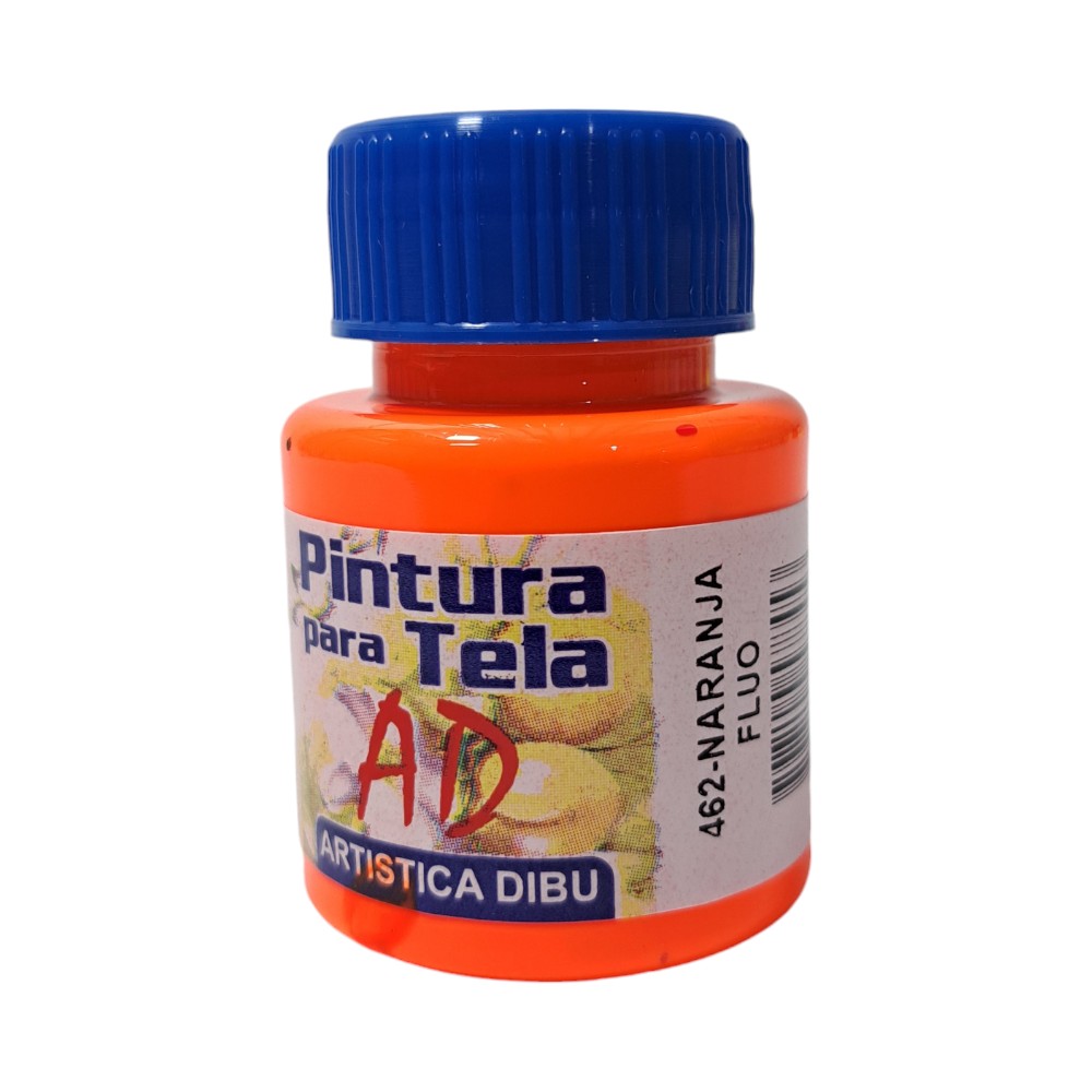 PINTURA P/TELA AD 40CC FLUO NARANJA C/U