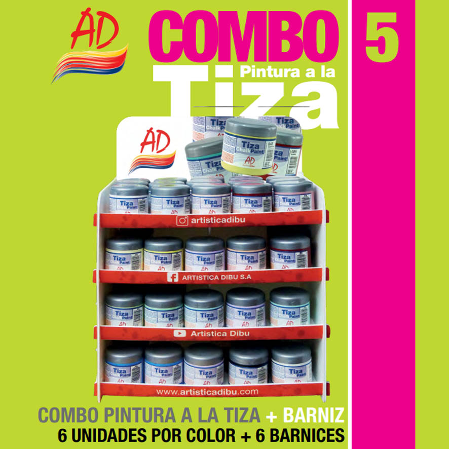 CARGA AD COMBO 5 TIZA 200ML 108U