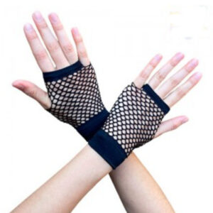 GUANTES DE RED CORTOS RETRO NEGRO C/U