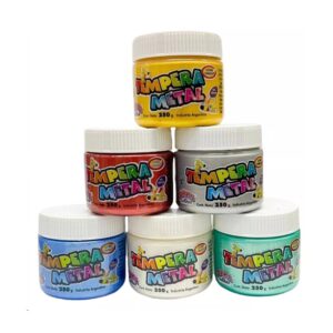 TEMPERA STA 250GR METAL AZUL C/U