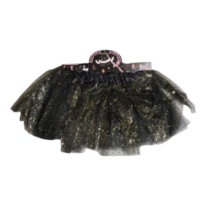 TUTU NEGRO GLITTER *PRIMA BALERINA* 25 CM NINOS