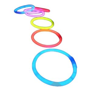 PULSERA NEON PARTY GLOW - TUBO X 15 unidades (brilla en la oscuridad)