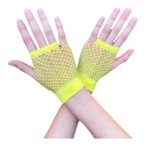GUANTES DE RED CORTOS RETRO AMARILLO