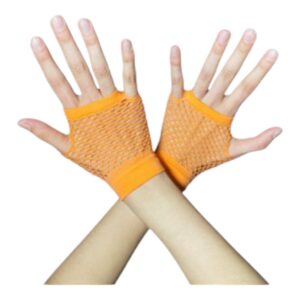 GUANTES DE RED CORTOS RETRO NARANJA