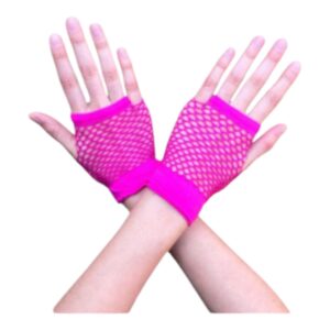 GUANTES DE RED CORTOS RETRO ROSA