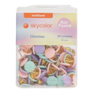 CHINCHE ESTUCHE 10MM PASTEL SKYCOLOR X100U (CC10100P)