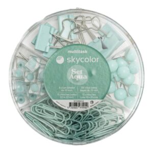 SET CIRCULAR AQUA SKYCOLOR (SCC2060-A) C/U