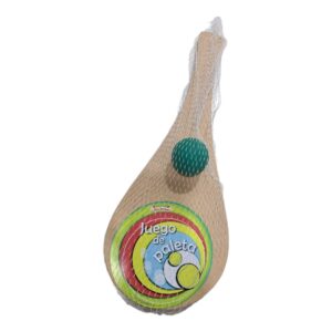 JUEGO DE PALETA N4 MADERA C/PELOTA GOMA C/U