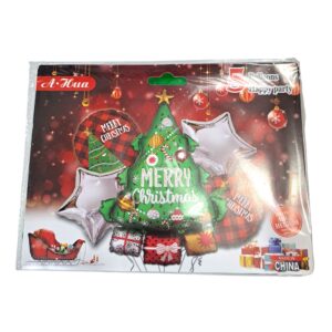 SET GLOBOS X 5 NAVIDAD MOD3 CADENACI C/U