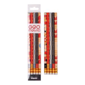 SET DE LAPICES GRAFITO GEOMETRICOS WE4082 X5U