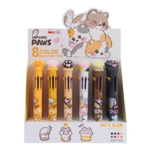 BOLIGRAFO 8 COLORES PAWS (4051) C/U