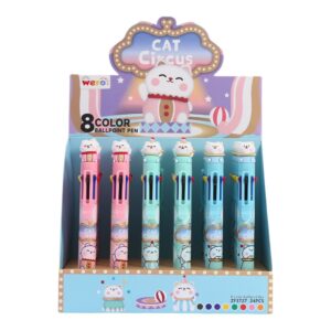 BOLIGRAFO 8 COLORES CATS CIRCUS (4052) C/U