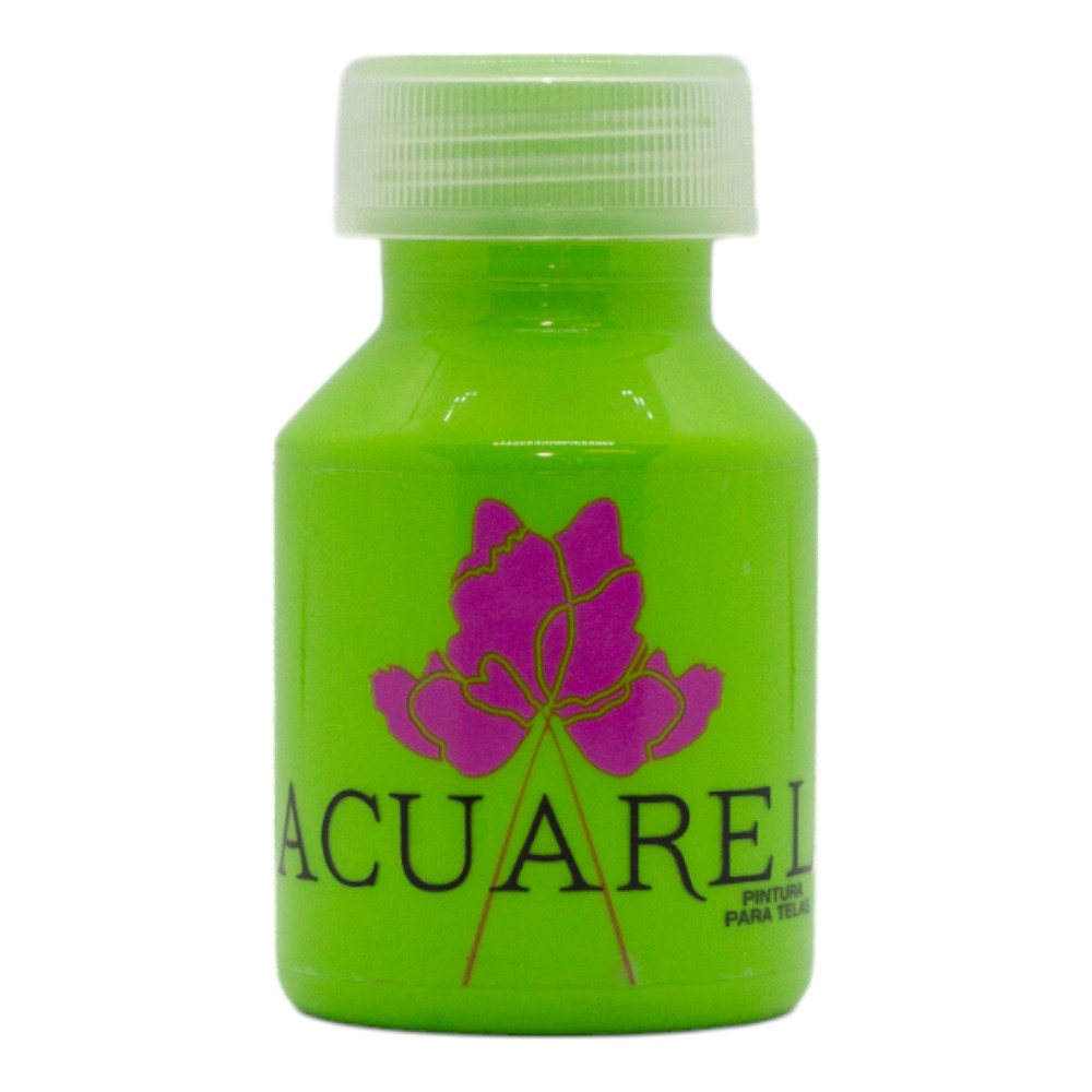 PINTURA P/TELA ACUAREL 50CC VERDE MANZANA C/U