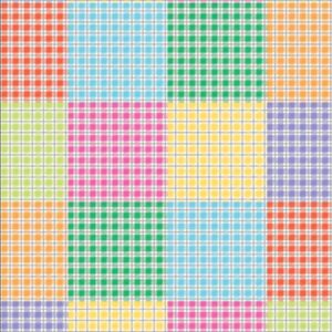 PAPEL P/FORRAR FANTASIA CUADROS COLORES X5U
