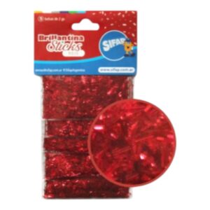 BRILLANTINA STICKS ROJO X 5