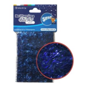 BRILLANTINA STICK AZUL X 5