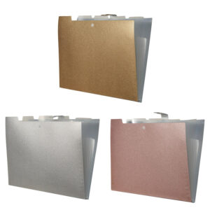 CARPETA DECORADA 5 DIVISIONES GLITTER C/U