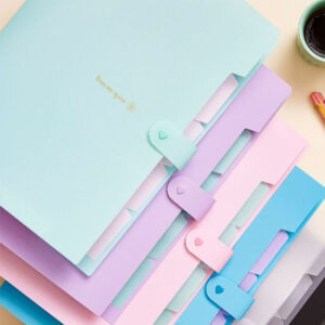 CARPETA DECORADA 5 DIVISIONES PASTEL C/U