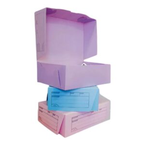 CAJA DE ARCHIVO OFICIO 12 PVC PASTEL CELESTE PAGODA C/U