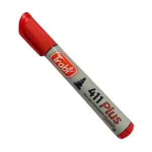 MARCADOR TRABI 411 PERMANENTE RED ROJO C/U