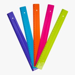 REGLA 30CM NEON POLI C/U