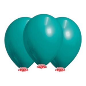 GLOBBY 12" LISO DECORADOR AZUL AGUA x 25 unidades