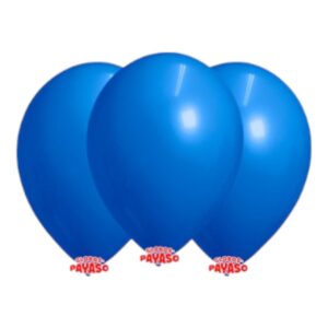 GLOBBY 12" LISO DECORADOR AZUL REAL x 25 unidades