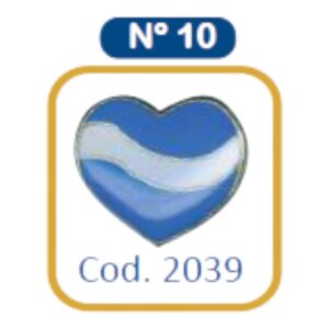 PIN METAL ARGENTINA N10 CORAZON C/U