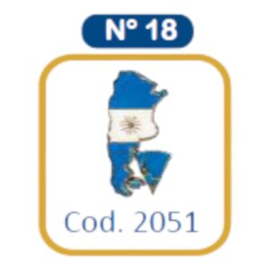 PIN METAL ARGENTINA 18 ARGENTINA C/ANTARTIDA C/U
