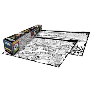 2 LAMINAS PARA PINTAR 64 X 48 CMS + LAPICES DE COLORES + 2 SOPORTES (PARA COLGAR) FORMULA 1