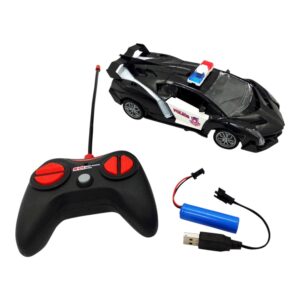 AUTO POLICIA R/C BATERIA RECARGABLE USB 23X27CM C/U