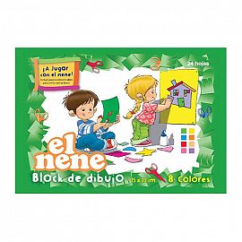 BLOCK EL NENE MINI 15X22CM COLOR X24HS C/U