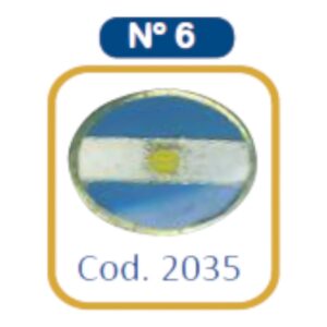 PIN METAL ARGENTINA OVALADO C/U /2035