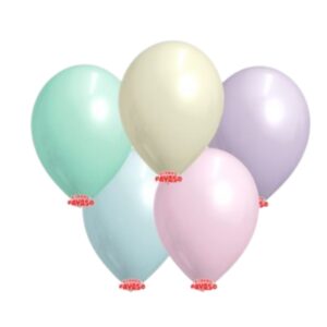 GLOBBY 12" LISO DECORADOR PASTEL x 25 unidades