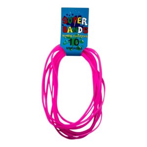 BANDA ELASTICA SUPER BANDS N80X5MM X10 UN FUCSIA FLUO