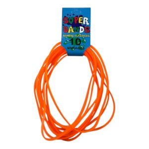 BANDA ELASTICA SUPER BANDS N100X5MM X10 UN NARANJA FLUO