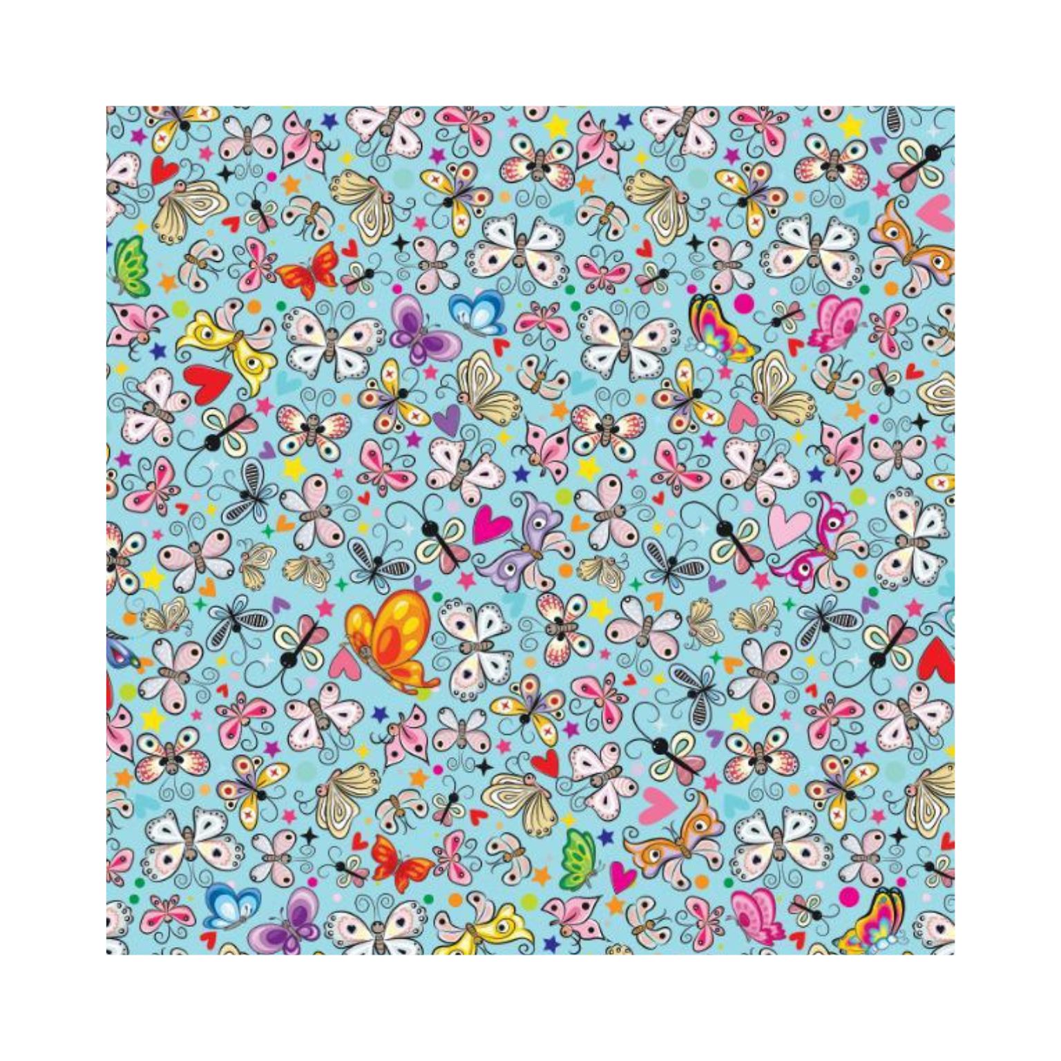 PAPEL AFICHE OBRA FANTASIA 70X100CM MANCHITAS MARIPOSA X10U