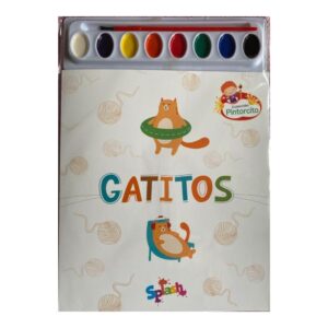 LIBRO C/ACUARELAS PINTORCITO GATITOS 29X21CM 24 PAG SPLASH C/U /9062