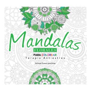 LIBRO MANDALAS ANTIESTRES FLORALES 20X20CM 36PAG SPLASH C/U /1119