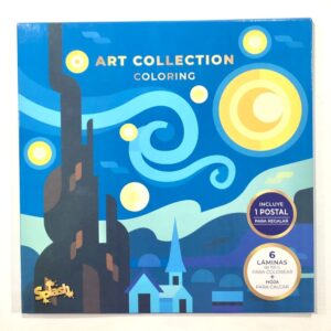 LAMINAS ART COLLECTION X6U 23X23CM CALCAR+POSTAL SPLASH C/U /11003